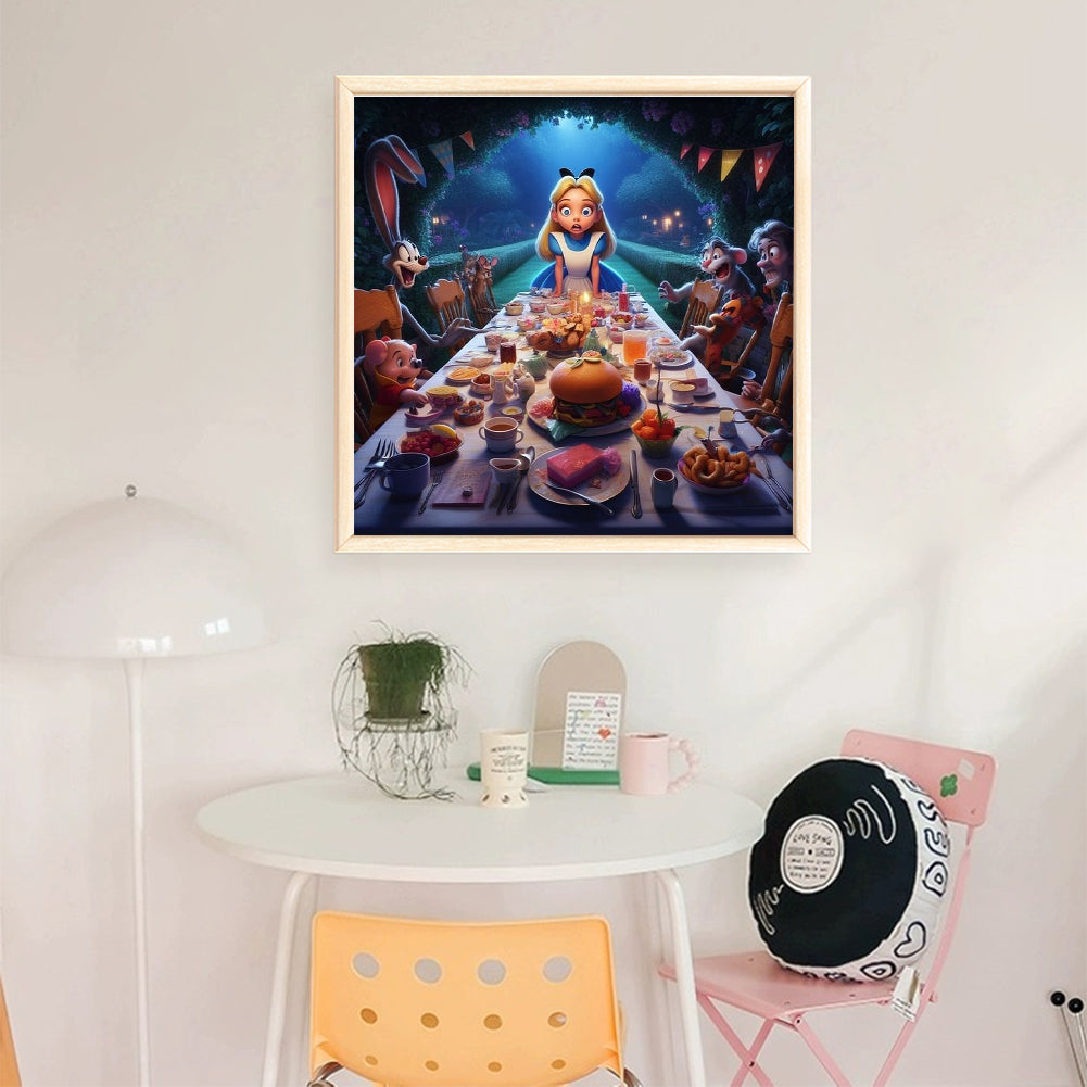 Alice In Wonderland - 14CT Stamped Cross Stitch 50*50CM