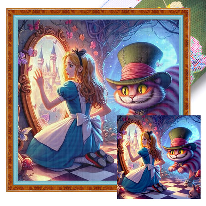 Alice In Wonderland - 14CT Stamped Cross Stitch 50*50CM