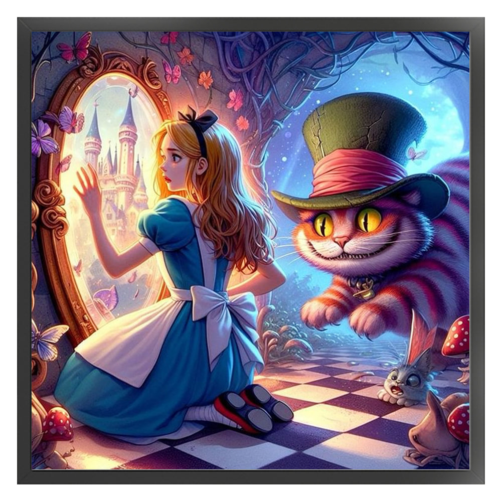 Alice In Wonderland - 14CT Stamped Cross Stitch 50*50CM