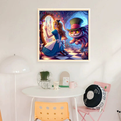 Alice In Wonderland - 14CT Stamped Cross Stitch 50*50CM