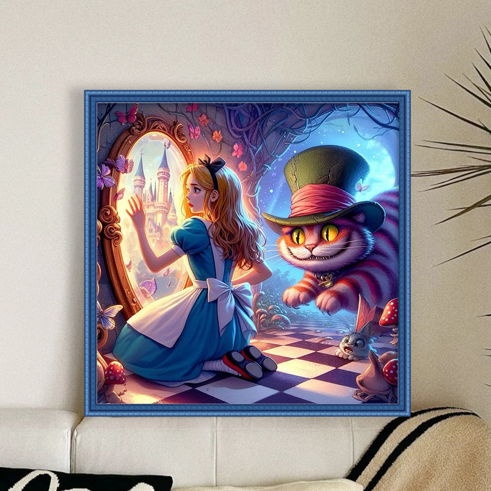 Alice In Wonderland - 14CT Stamped Cross Stitch 50*50CM