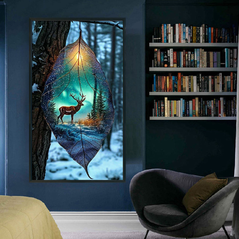 Leaf Scenery - 11CT Stamped Cross Stitch 40*70CM