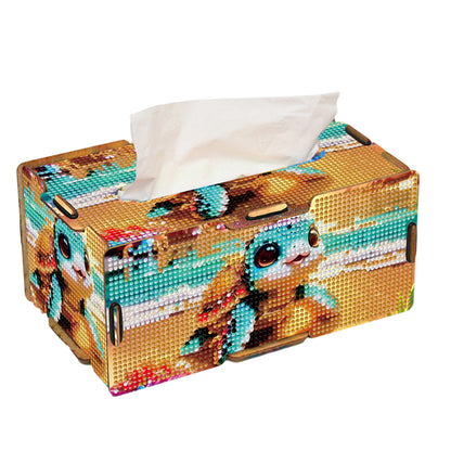 Diamond Painting Tissue Box Kits Decorative Rhinestone Craft Kit (Beach Turtle)
