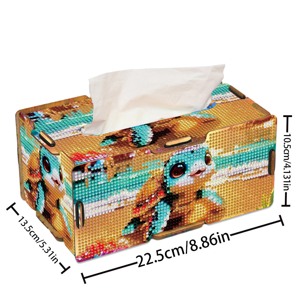 Diamond Painting Tissue Box Kits Decorative Rhinestone Craft Kit (Beach Turtle)