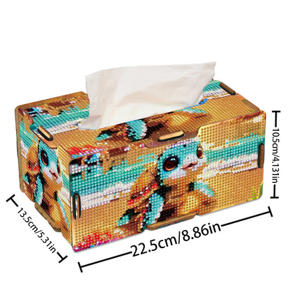 Diamond Painting Tissue Box Kits Decorative Rhinestone Craft Kit (Beach Turtle)
