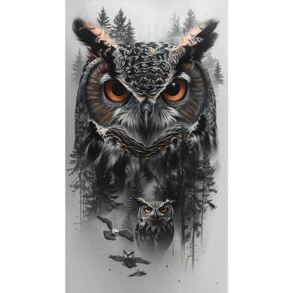 Owl - 11CT Stamped Cross Stitch 40*70CM