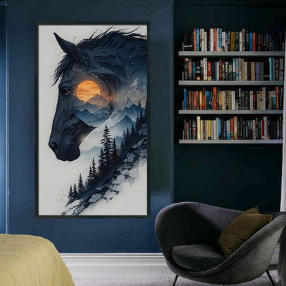 Horse - 11CT Stamped Cross Stitch 40*70CM