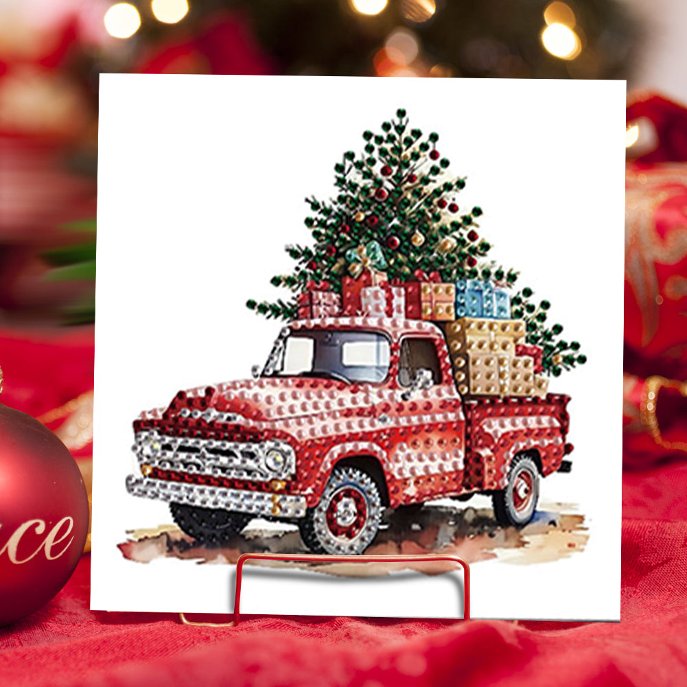6PCS DIY Diamond Art Greeting Cards Christmas Car Congratulations Cards & Gifts