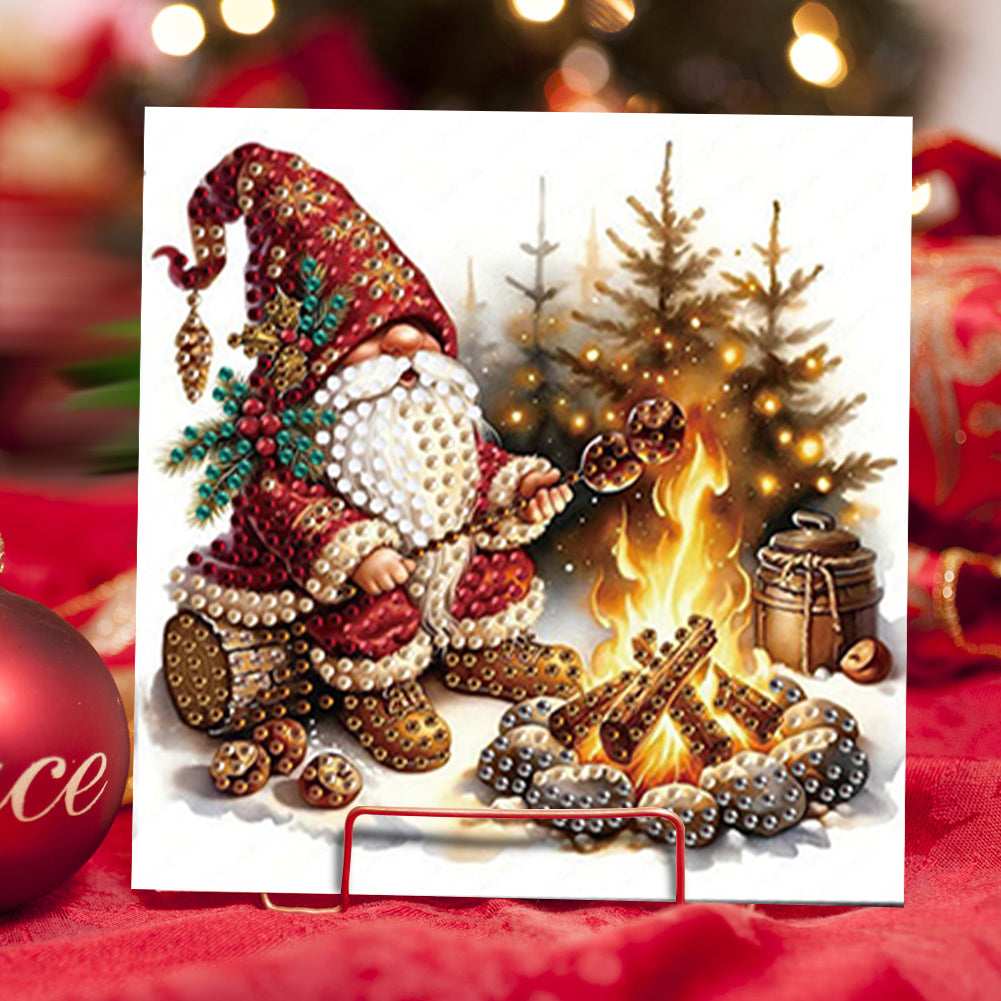 6PCS DIY Diamond Art Greeting Cards Winter Gnome Congratulations Cards & Gifts