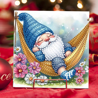 6PCS DIY Diamond Art Greeting Cards Gnome Theme Congratulations Cards & Gifts