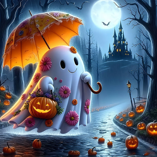 Halloween Ghost - Full Round Drill Diamond Painting 40*40CM