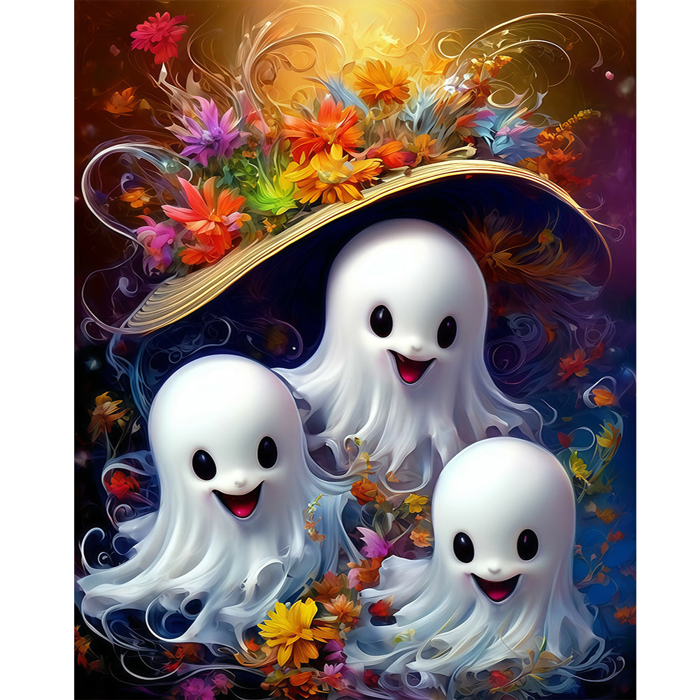 Halloween Ghost - Full Round Drill Diamond Painting 40*50CM