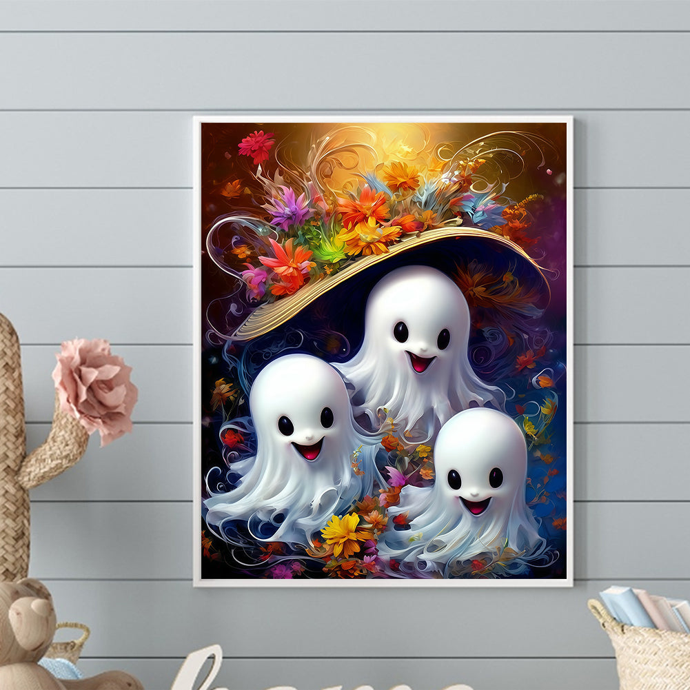 Halloween Ghost - Full Round Drill Diamond Painting 40*50CM
