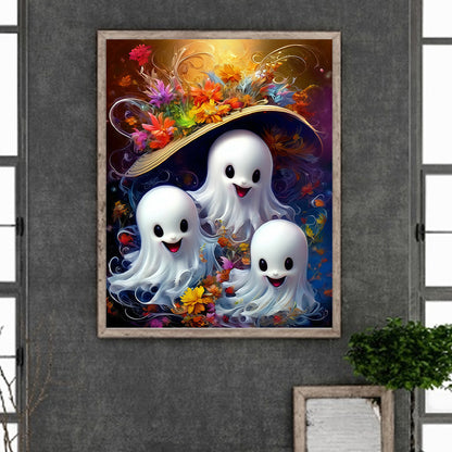 Halloween Ghost - Full Round Drill Diamond Painting 40*50CM