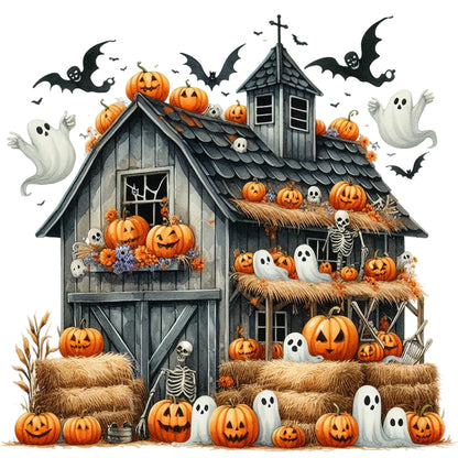 Halloween House - Full Round Drill Diamond Painting 40*40CM