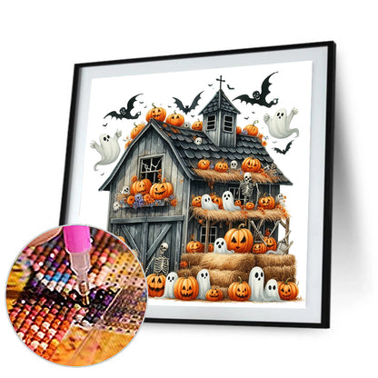 Halloween House - Full Round Drill Diamond Painting 40*40CM
