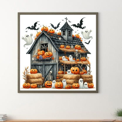 Halloween House - Full Round Drill Diamond Painting 40*40CM