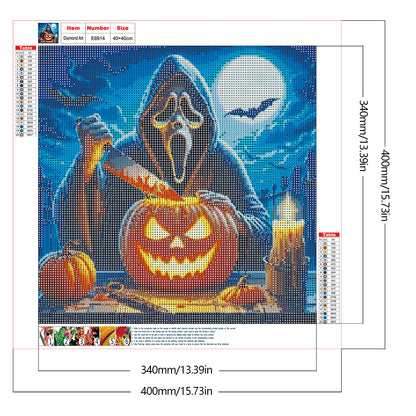 Halloween Golem - Full Round Drill Diamond Painting 40*40CM