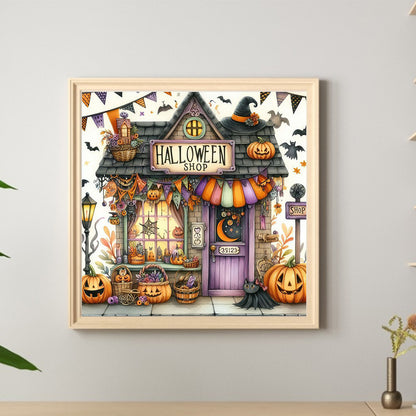 Halloween House - Full Round Drill Diamond Painting 40*40CM
