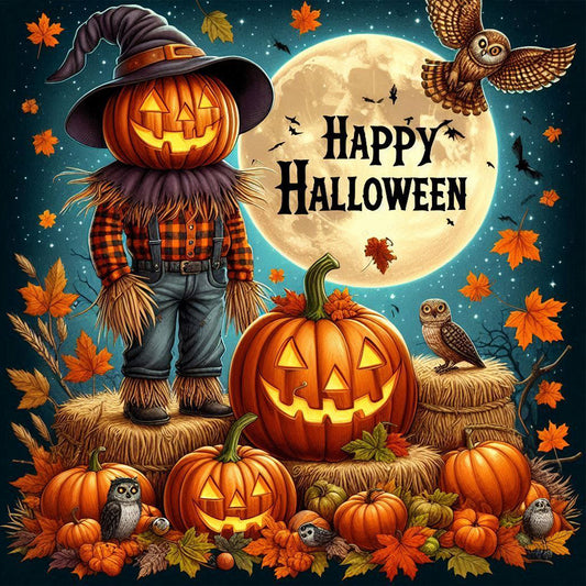Happy Halloween - Full Round Drill Diamond Painting 40*40CM