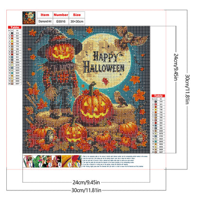 Happy Halloween - Full Round Drill Diamond Painting 40*40CM