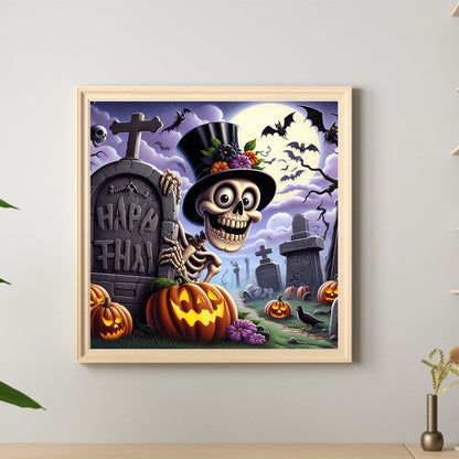 Halloween Tombstone - Full Round Drill Diamond Painting 40*40CM