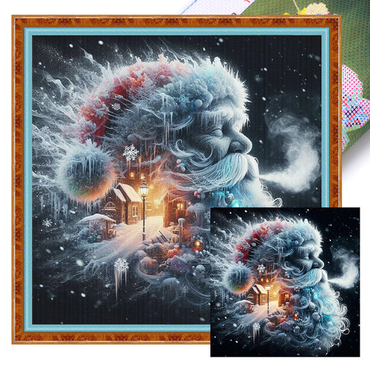 Santa Claus Silhouette - 11CT Stamped Cross Stitch 50*50CM