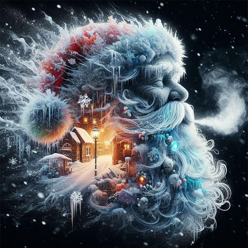 Santa Claus Silhouette - 11CT Stamped Cross Stitch 50*50CM