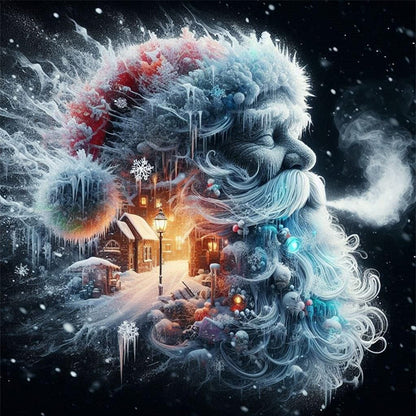 Santa Claus Silhouette - 11CT Stamped Cross Stitch 50*50CM