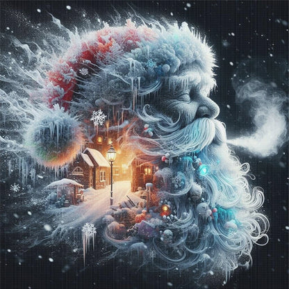 Santa Claus Silhouette - 11CT Stamped Cross Stitch 50*50CM