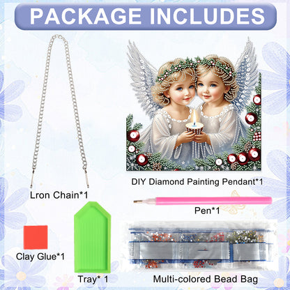 Angel 2D Flat DIY Diamond Art Pendant Diamond Painting Set Home Wall Decoration Christmas
