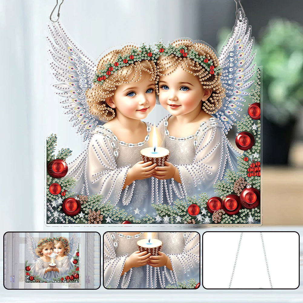 Angel 2D Flat DIY Diamond Art Pendant Diamond Painting Set Home Wall Decoration Christmas