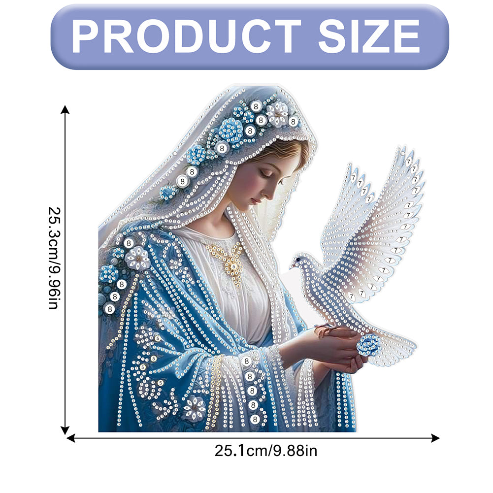 Religious 2D Flat DIY Diamond Art Pendant Diamond Painting Set Home Decoration