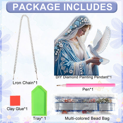 Religious 2D Flat DIY Diamond Art Pendant Diamond Painting Set Home Decoration