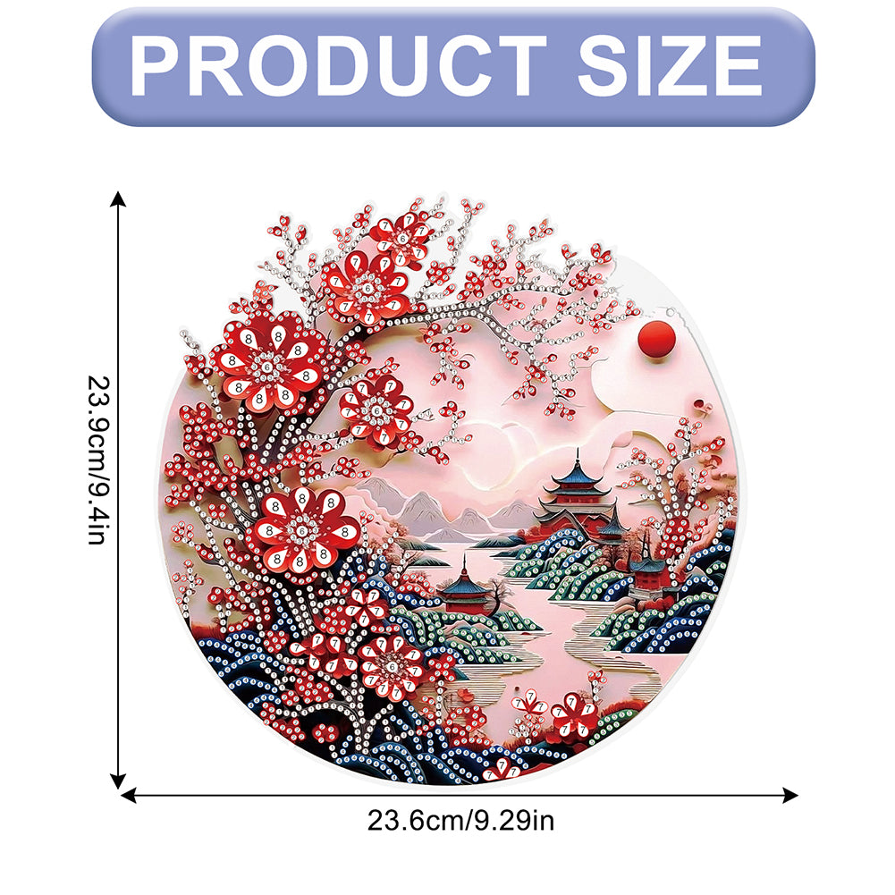 Landscape 2D Flat DIY Diamond Art Pendant Diamond Painting Set Home Decoration
