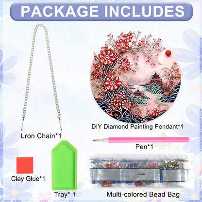 Landscape 2D Flat DIY Diamond Art Pendant Diamond Painting Set Home Decoration