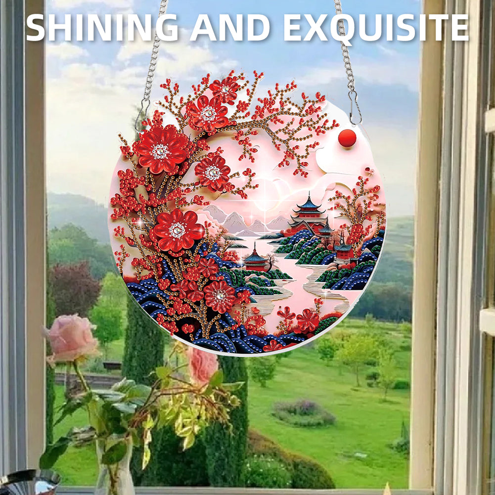 Landscape 2D Flat DIY Diamond Art Pendant Diamond Painting Set Home Decoration