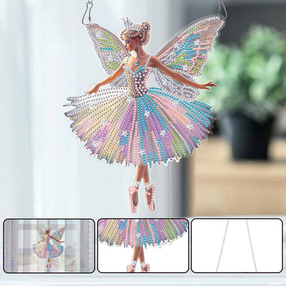 Ballet 2D Flat DIY Diamond Art Pendant Diamond Painting Set Home Wall Decoration