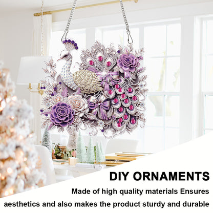 2D Flat DIY Peacock Diamond Art Pendant Diamond Painting Set Home Decoration