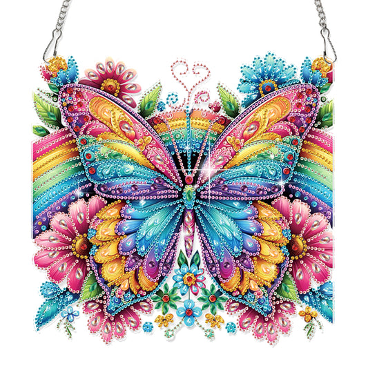 2D Flat DIY Butterfly Diamond Art Pendant Diamond Painting Set Home Decoration