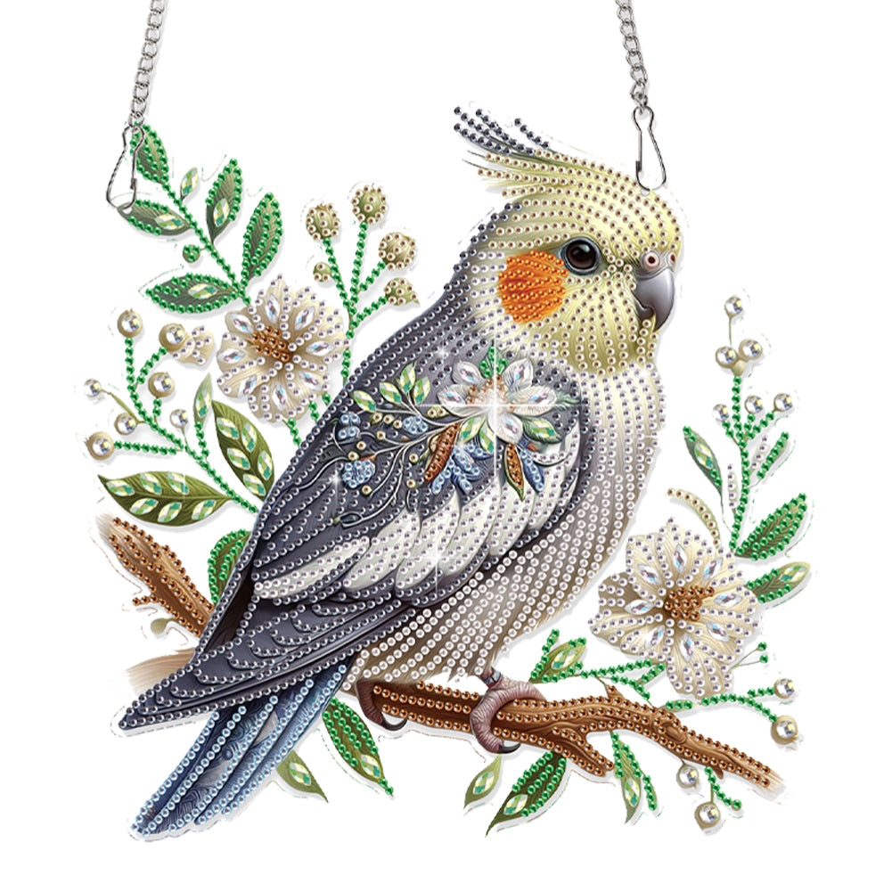 2D Flat DIY Parrot Diamond Art Pendant Diamond Painting Set Home Decoration