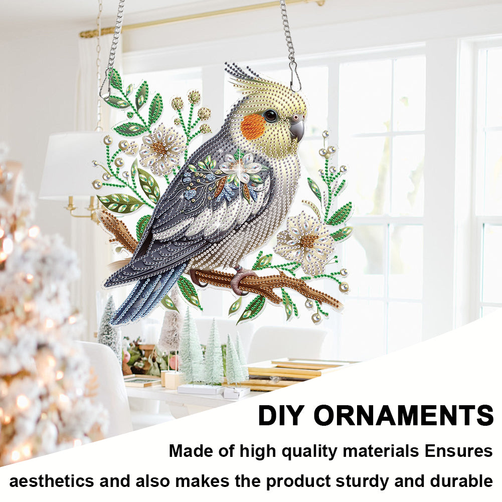 2D Flat DIY Parrot Diamond Art Pendant Diamond Painting Set Home Decoration
