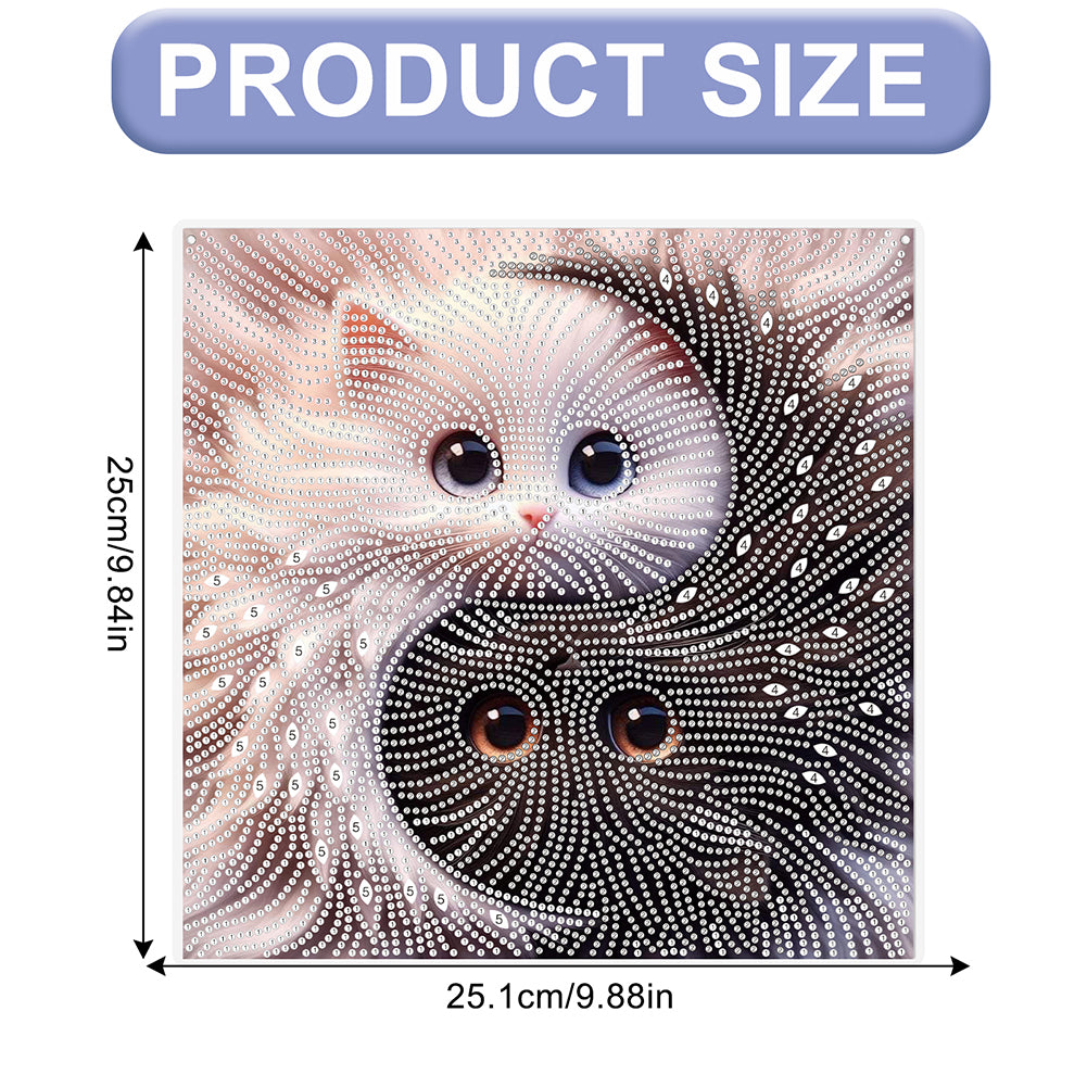 2D Flat DIY Cat Diamond Art Pendant Diamond Painting Set Home Decoration Crafts