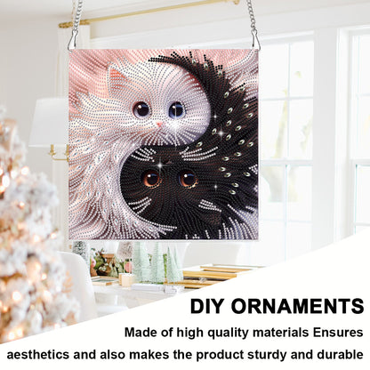 2D Flat DIY Cat Diamond Art Pendant Diamond Painting Set Home Decoration Crafts
