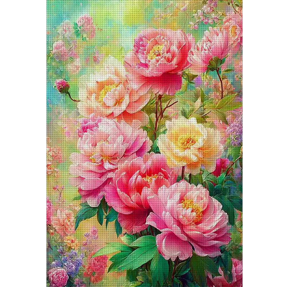 Blooming Flowers - 11CT Stamped Cross Stitch 50*70CM£¨Mona Lisa Brand£©