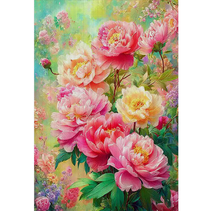 Blooming Flowers - 11CT Stamped Cross Stitch 50*70CM£¨Mona Lisa Brand£©