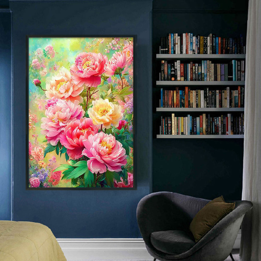 Blooming Flowers - 11CT Stamped Cross Stitch 50*70CM£¨Mona Lisa Brand£©