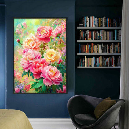 Blooming Flowers - 11CT Stamped Cross Stitch 50*70CM£¨Mona Lisa Brand£©