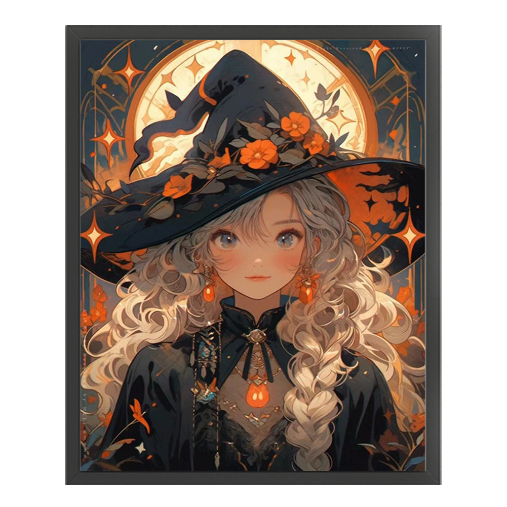 Halloween Witch - 11CT Stamped Cross Stitch 40*50CM