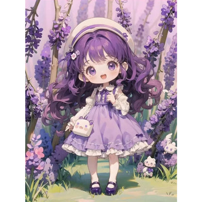 Anime Girl - 11CT Stamped Cross Stitch 40*56CM